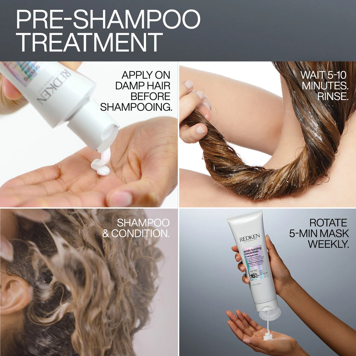 Acidic Bonding Concentrate Deep Moisture Trio